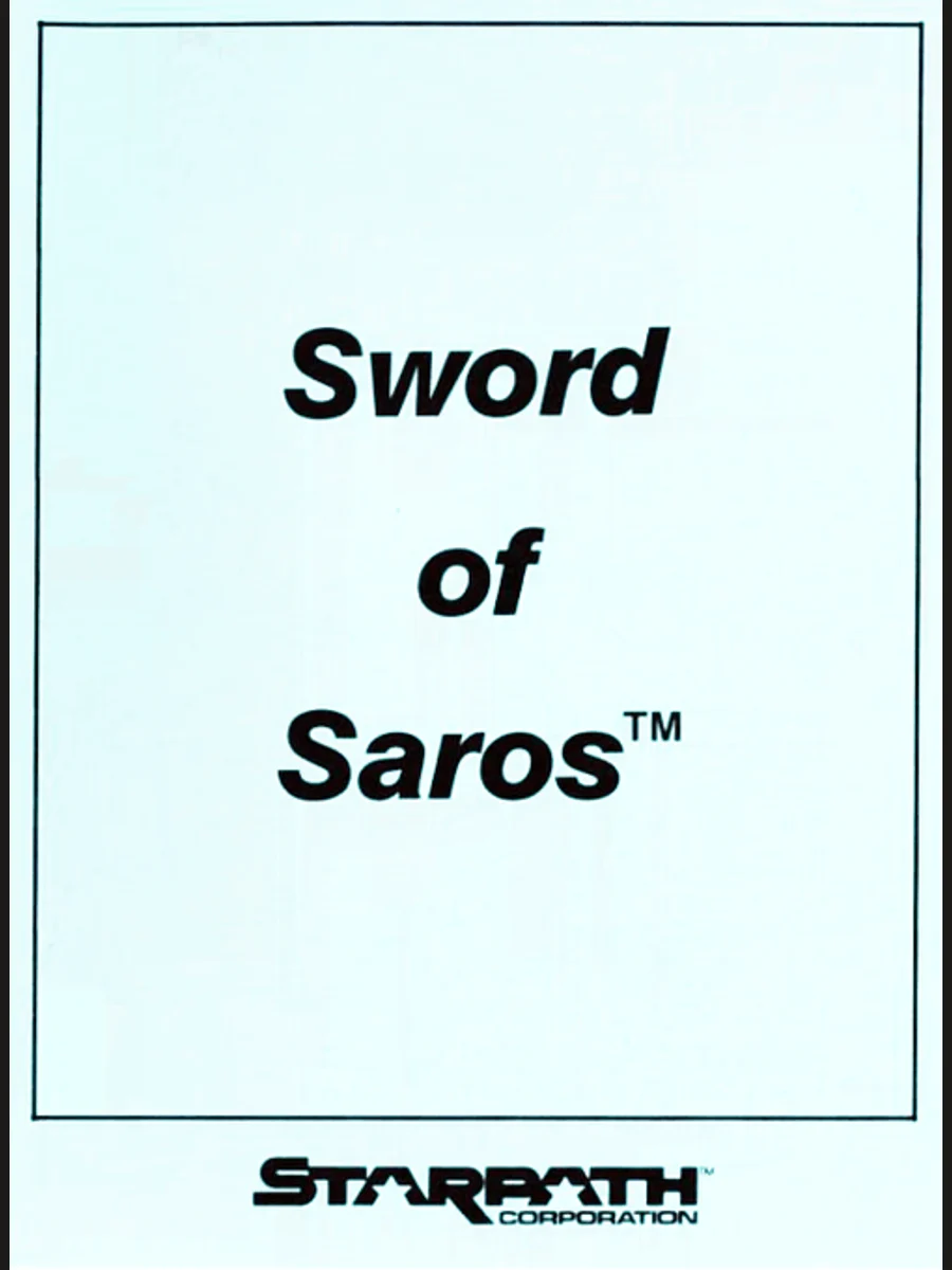 Jaquette face Sword of Saros (cassette)