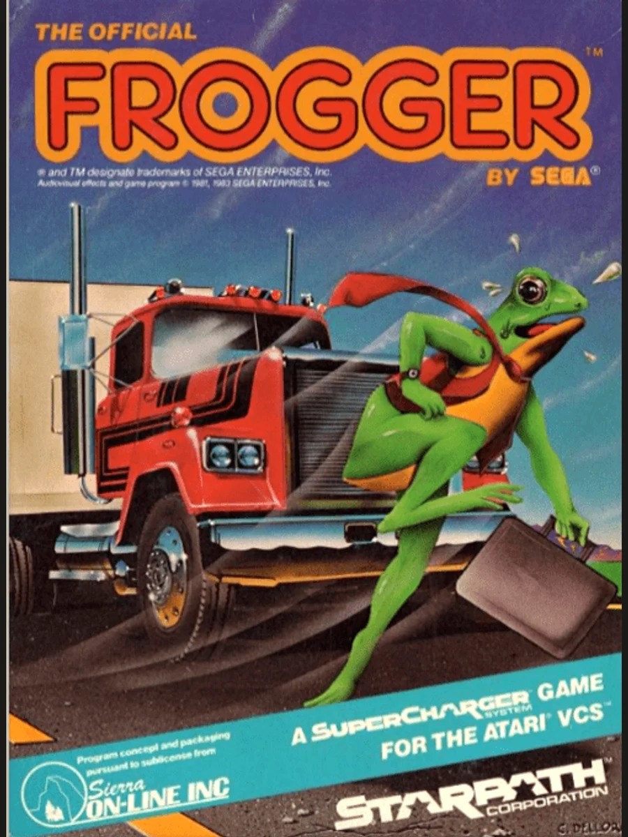 Jaquette face The Official Frogger (cassette)