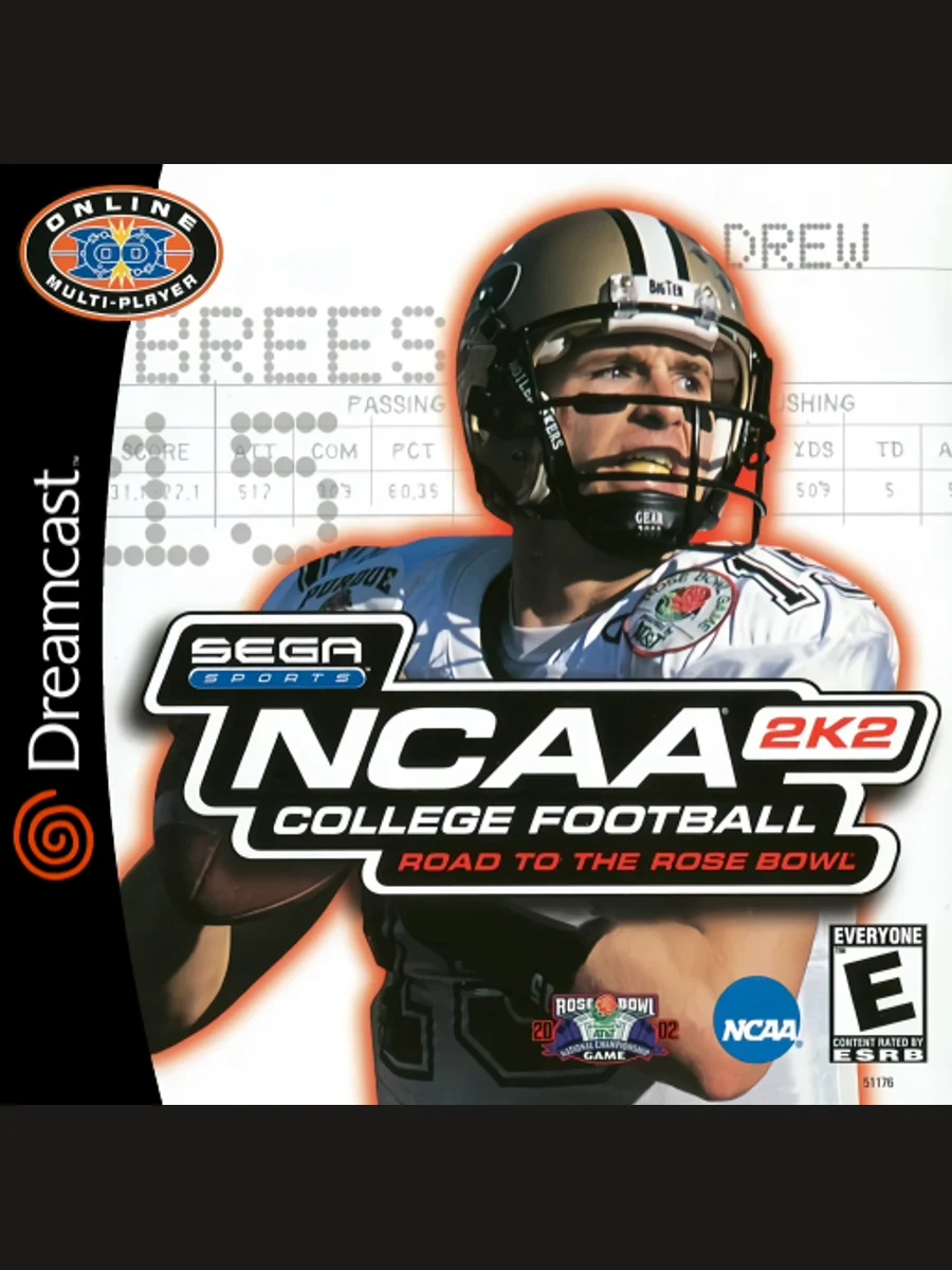 Jaquette face NCAA College Football 2K2: Road to the Rose Bowl