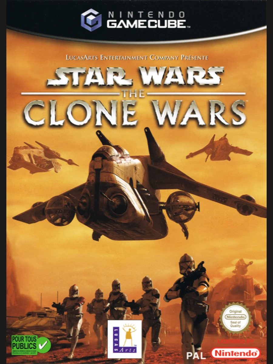 Jaquette face Star Wars: The Clone Wars