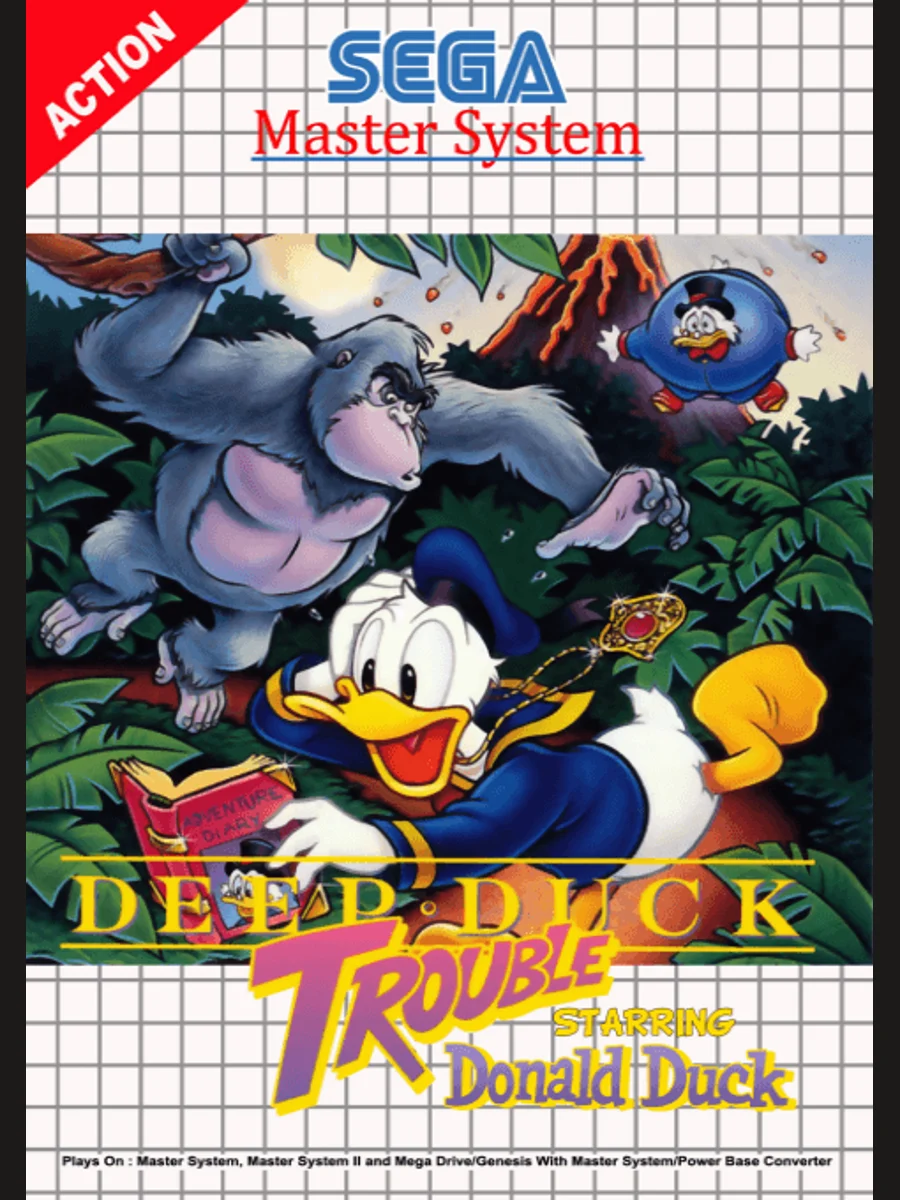 Jaquette face Deep Duck Trouble Starring Donald Duck