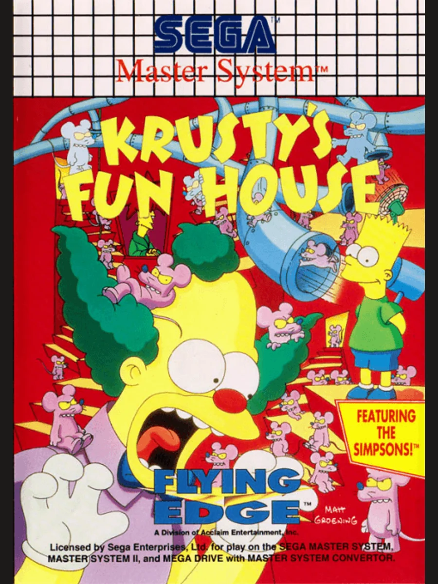 Jaquette face Krusty's Fun House
