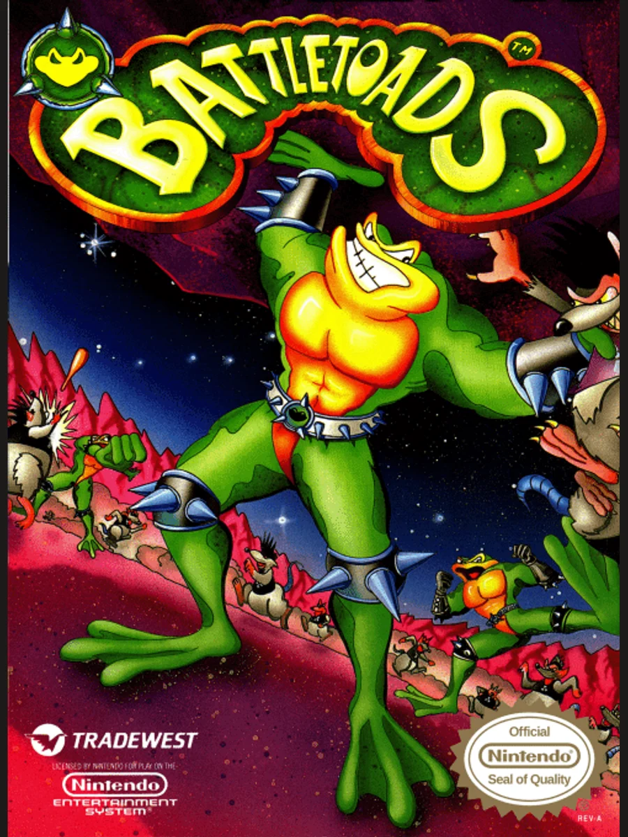 Jaquette face Battletoads