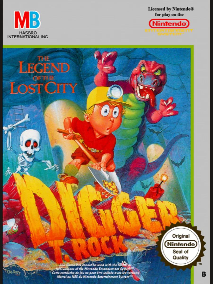 Jaquette face Digger T. Rock: Legend of the Lost City