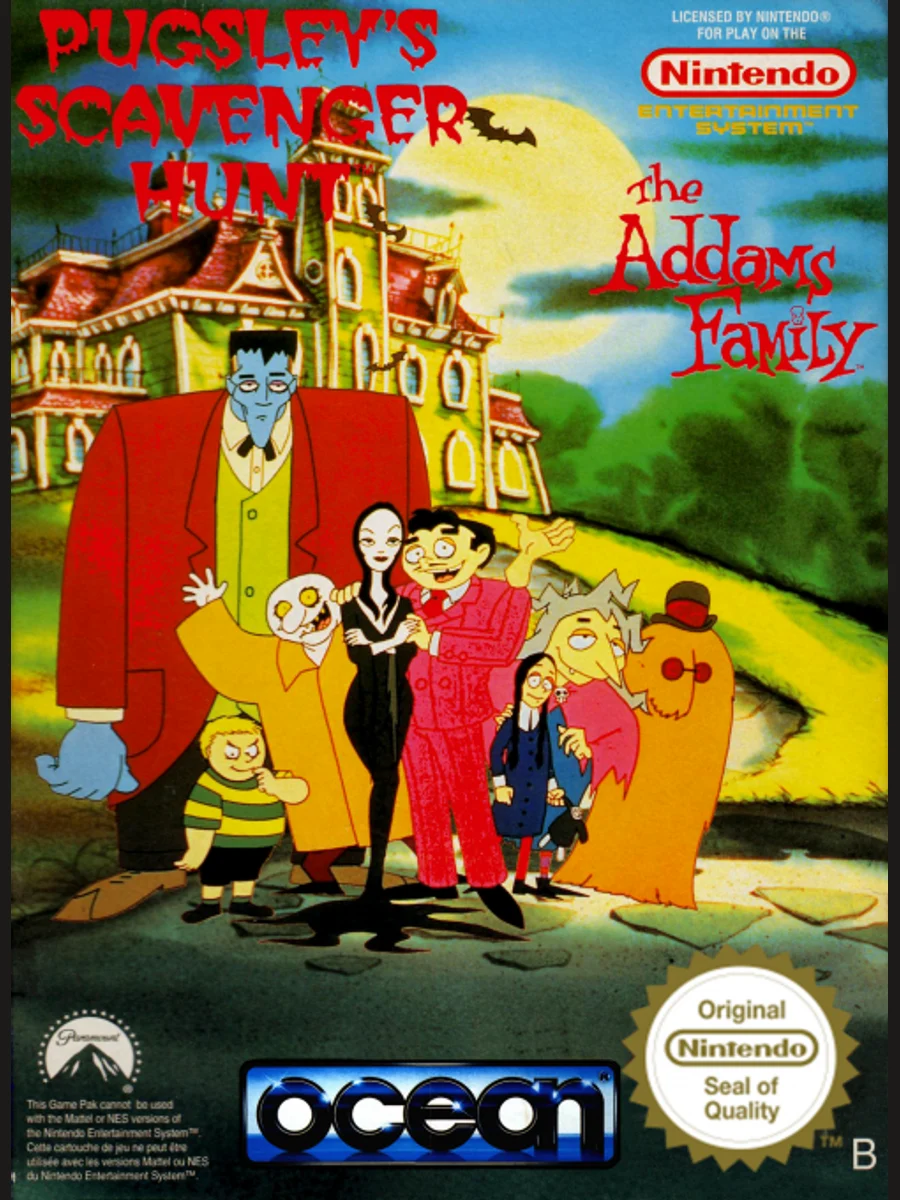 Jaquette face The Addams Family: Pugsley's Scavenger Hunt