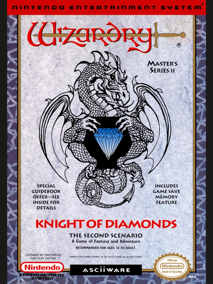 Jaquette face Wizardry: Knight of Diamonds - The Second Scenario