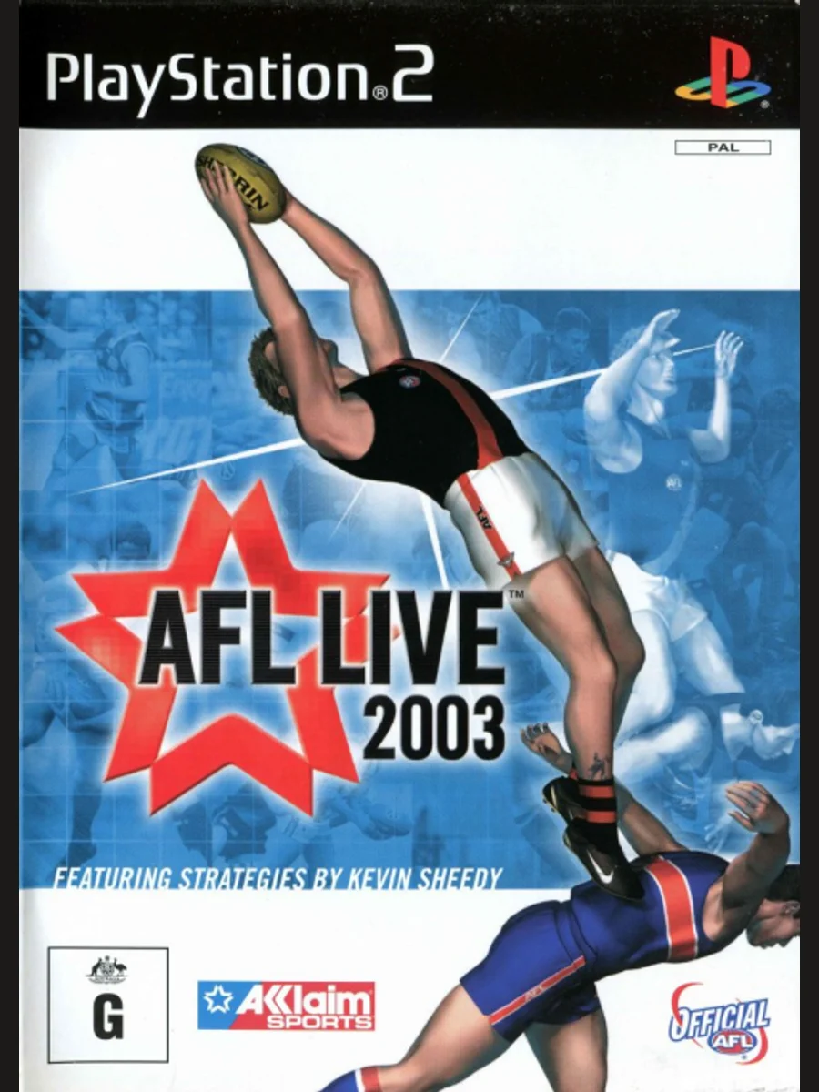 Jaquette face AFL Live 2003