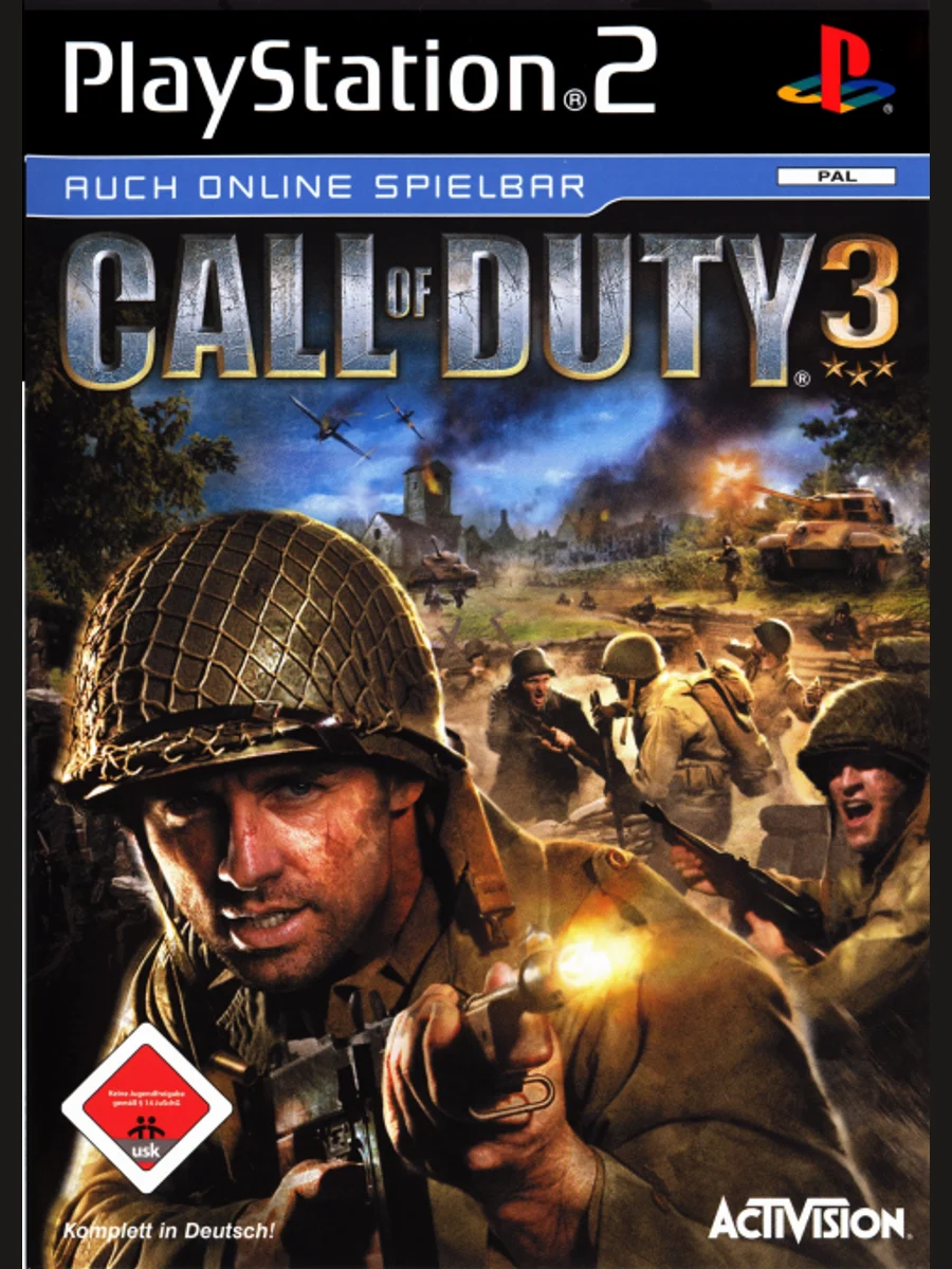 Jaquette face Call of Duty 3