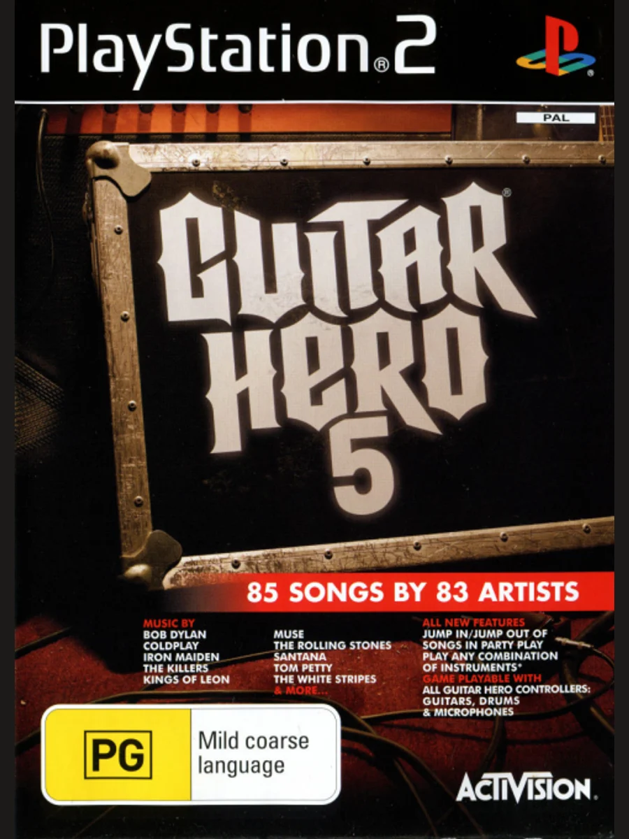 Jaquette face Guitar Hero 5