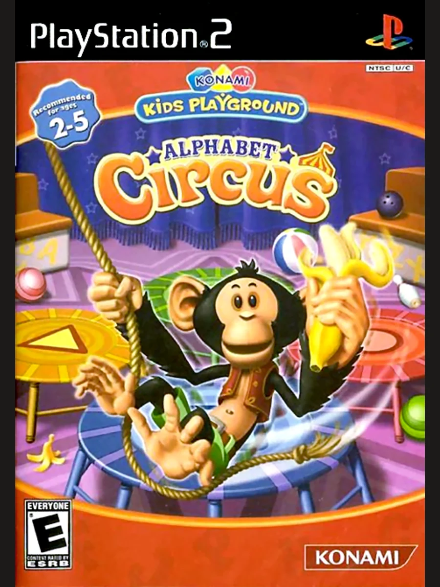 Jaquette face Konami Kids Playground: Alphabet Circus