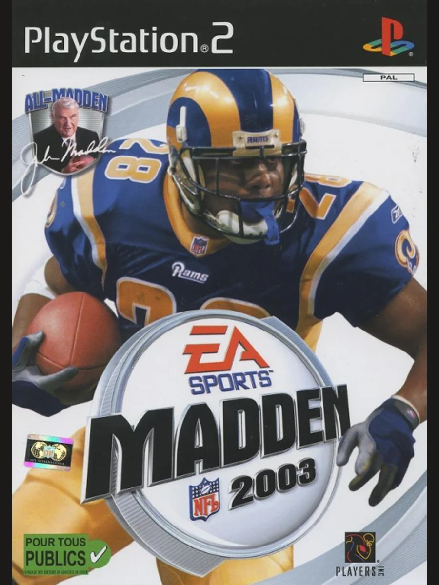 Jaquette face Madden NFL 2003