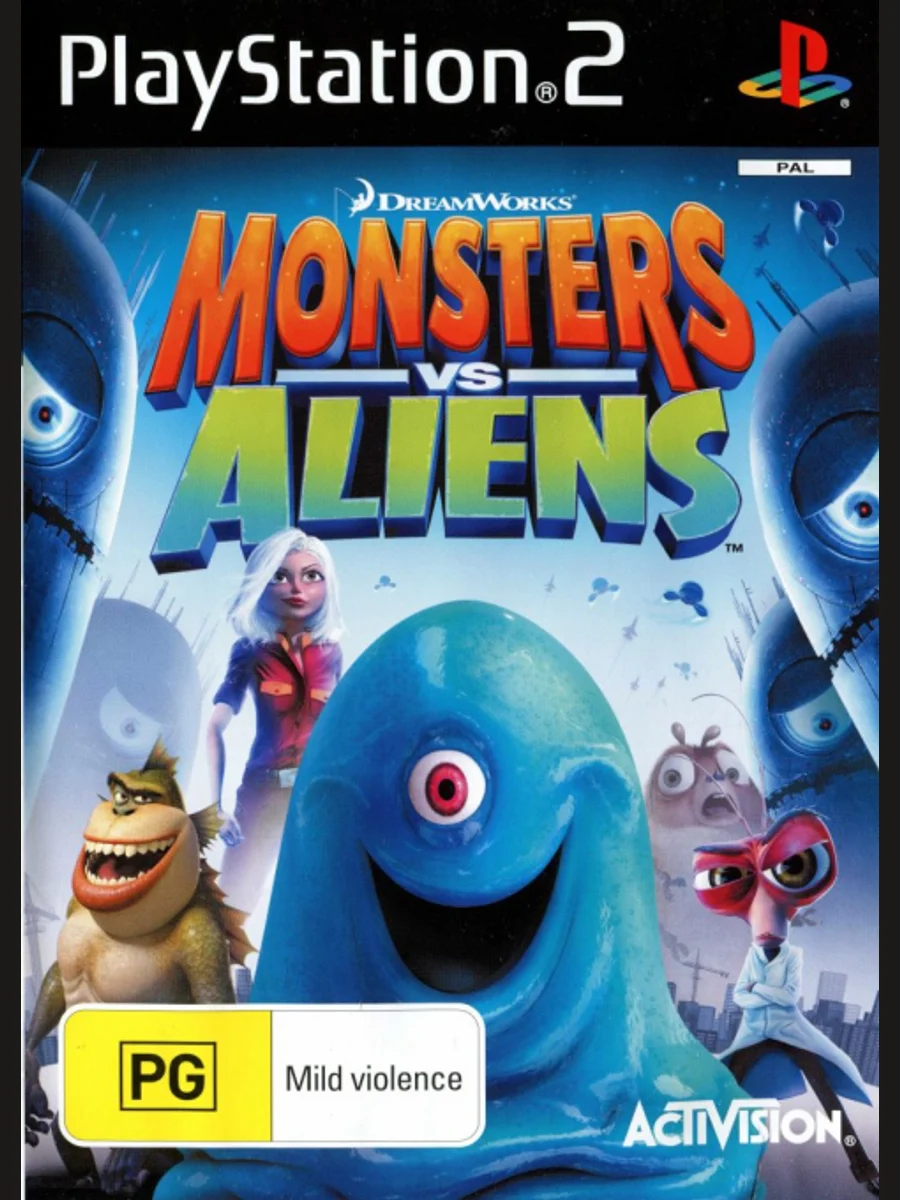 Jaquette face Monsters vs. Aliens