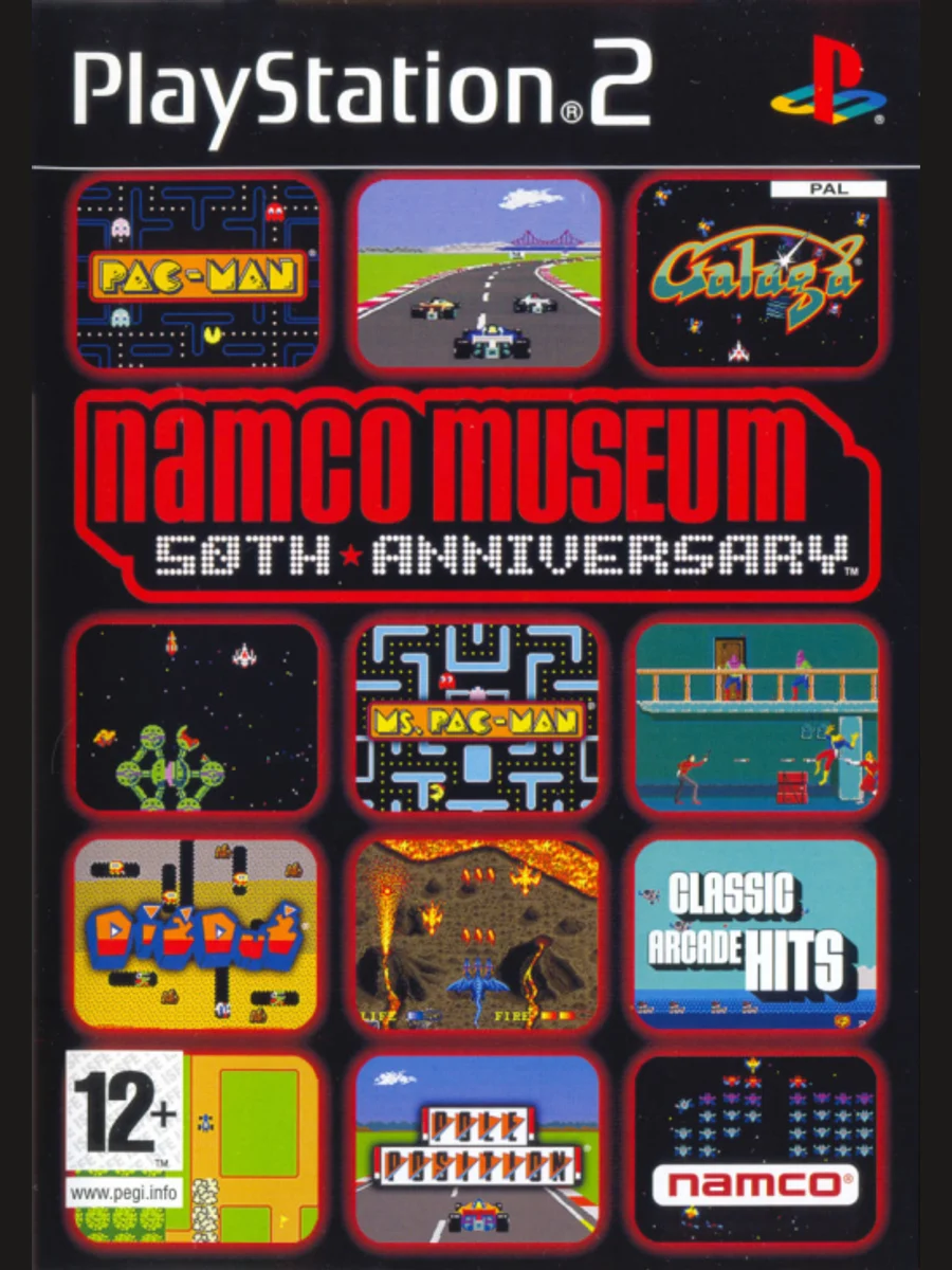 Jaquette face Namco Museum 50th Anniversary