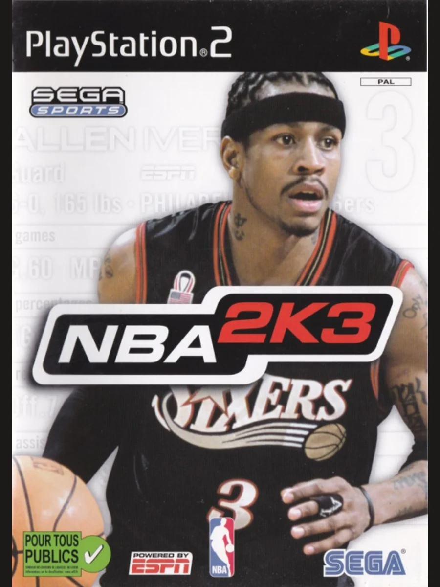 Jaquette face NBA 2K3