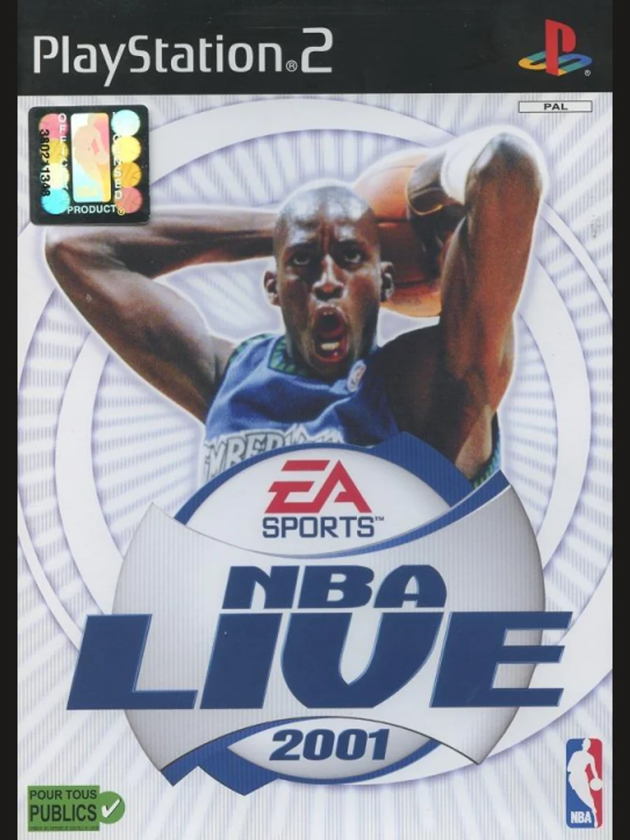 Jaquette face NBA Live 2001