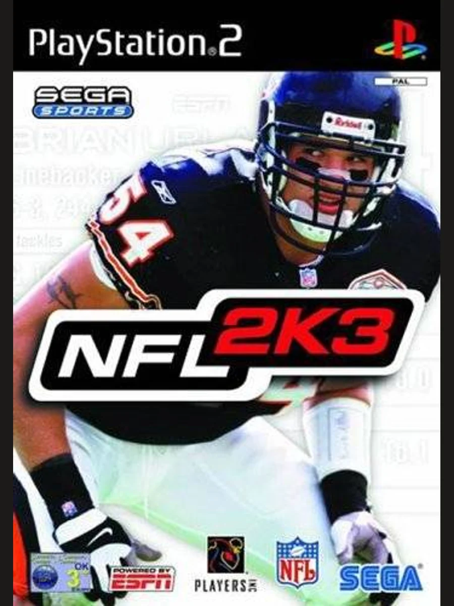 Jaquette face NFL 2K3