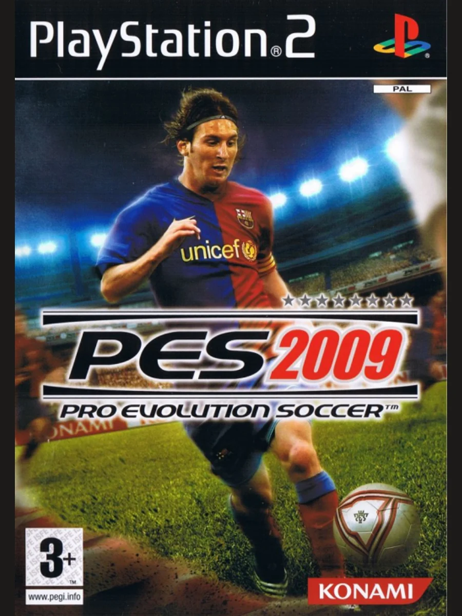 Jaquette face Pro Evolution Soccer 2009
