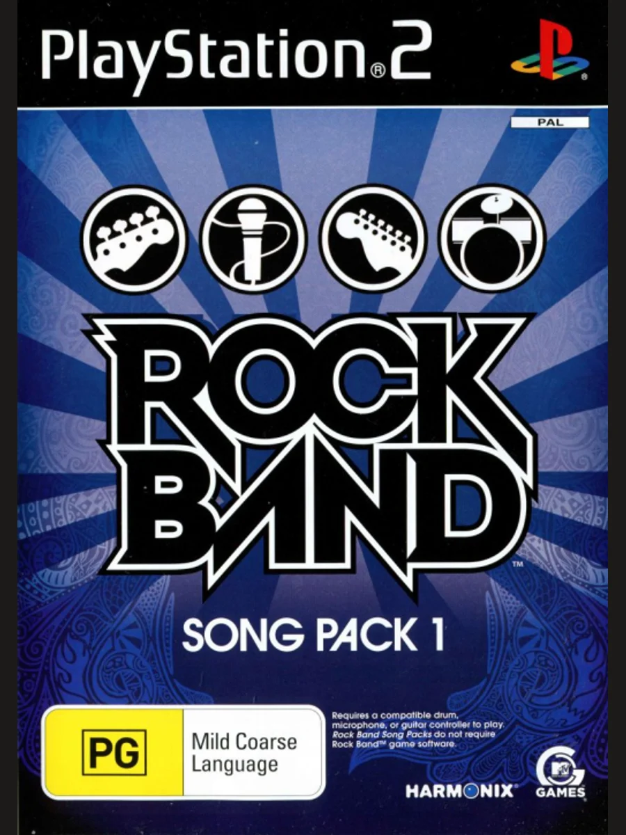 Jaquette face Rock Band Track Pack Volume 1