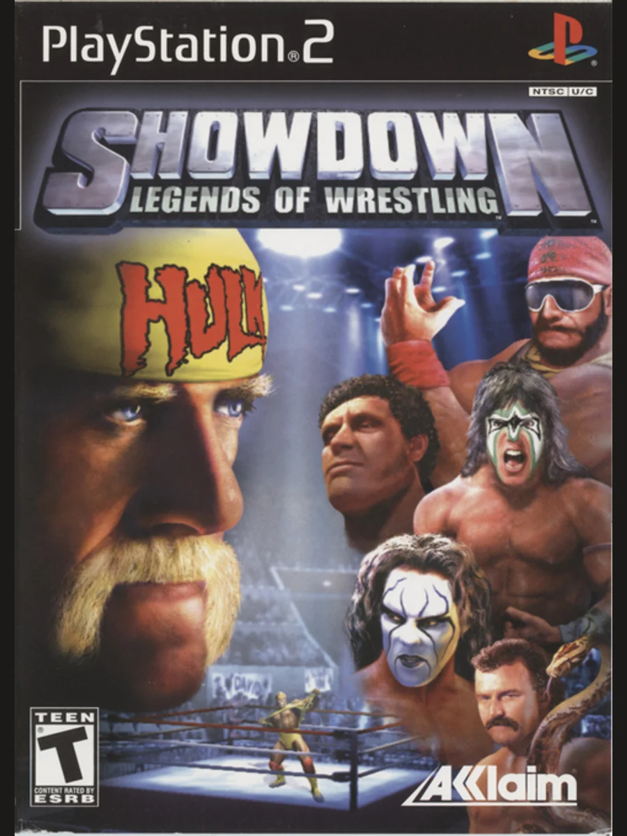 Jaquette face Showdown: Legends of Wrestling