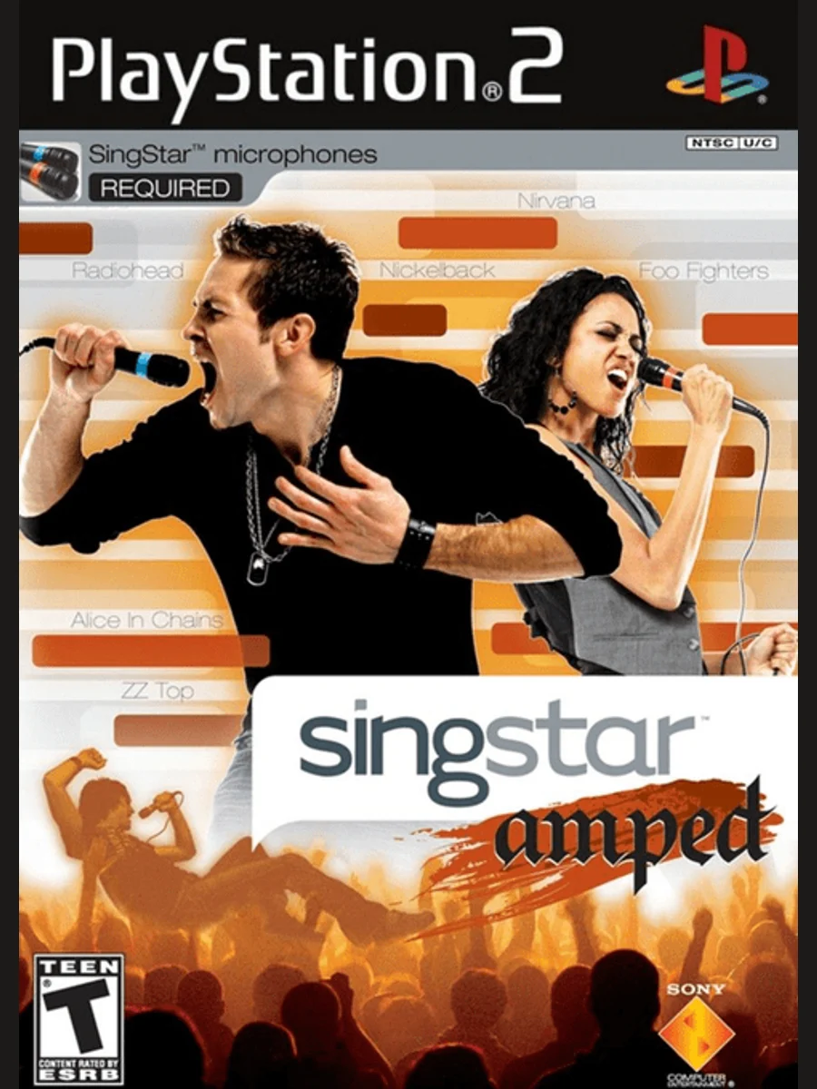 Jaquette face SingStar Amped