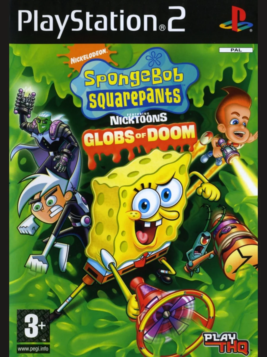 Jaquette face SpongeBob SquarePants featuring Nicktoons: Globs of Doom