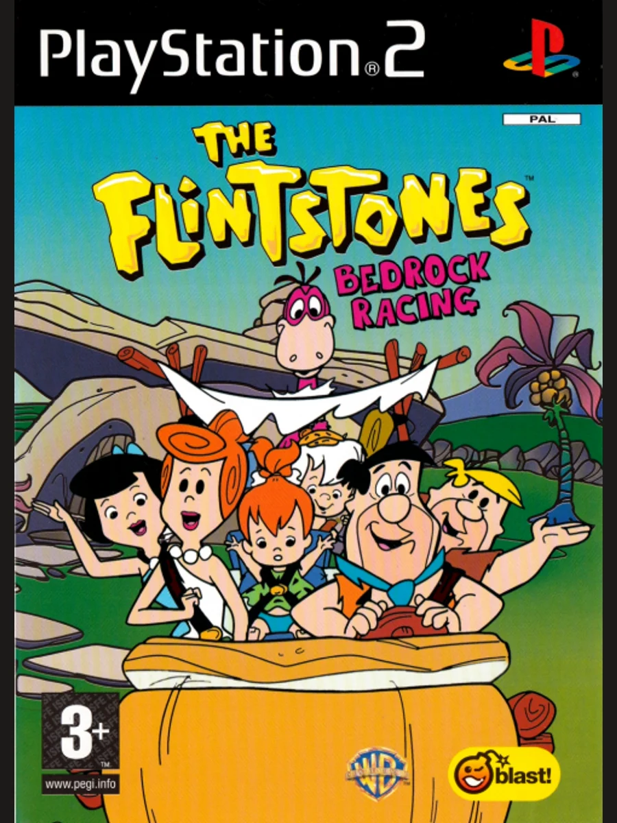 Jaquette face The Flintstones: Bedrock Racing