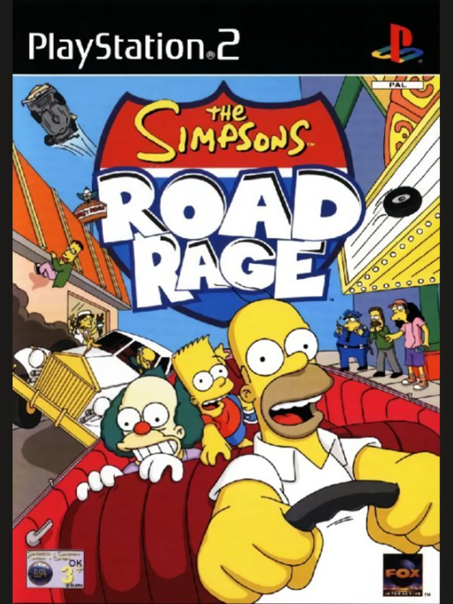 Jaquette face The Simpsons: Road Rage