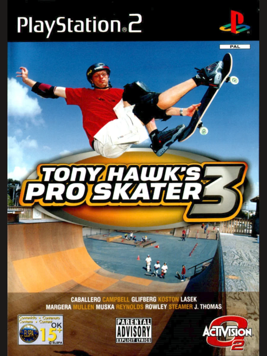 Jaquette face Tony Hawk's Pro Skater 3