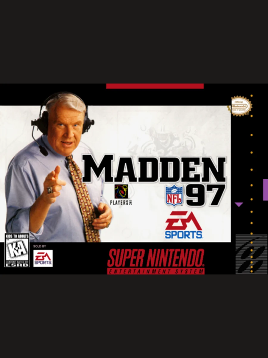 Jaquette face Madden NFL 97