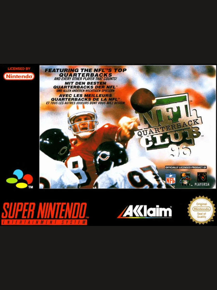 Jaquette face NFL Quarterback Club 96