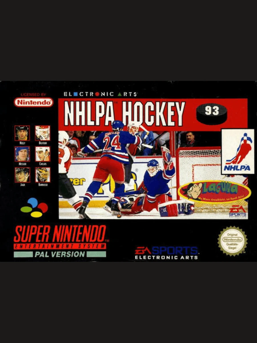 Jaquette face NHLPA Hockey '93