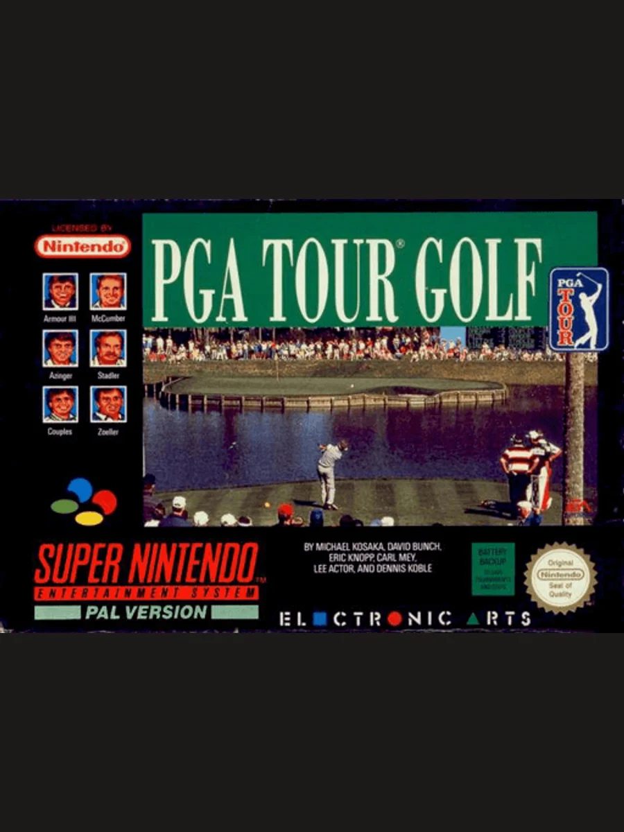 Jaquette face PGA Tour Golf