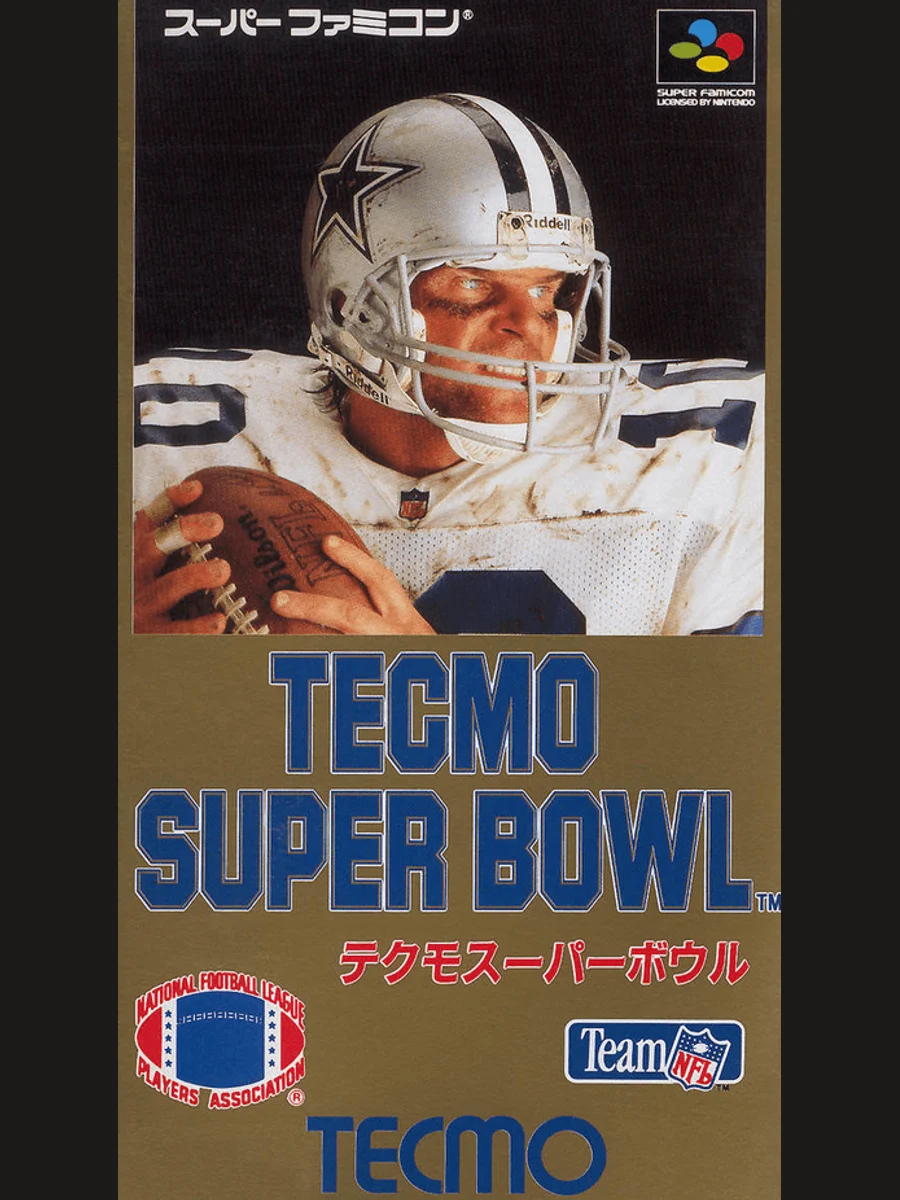 Jaquette face Tecmo Super Bowl