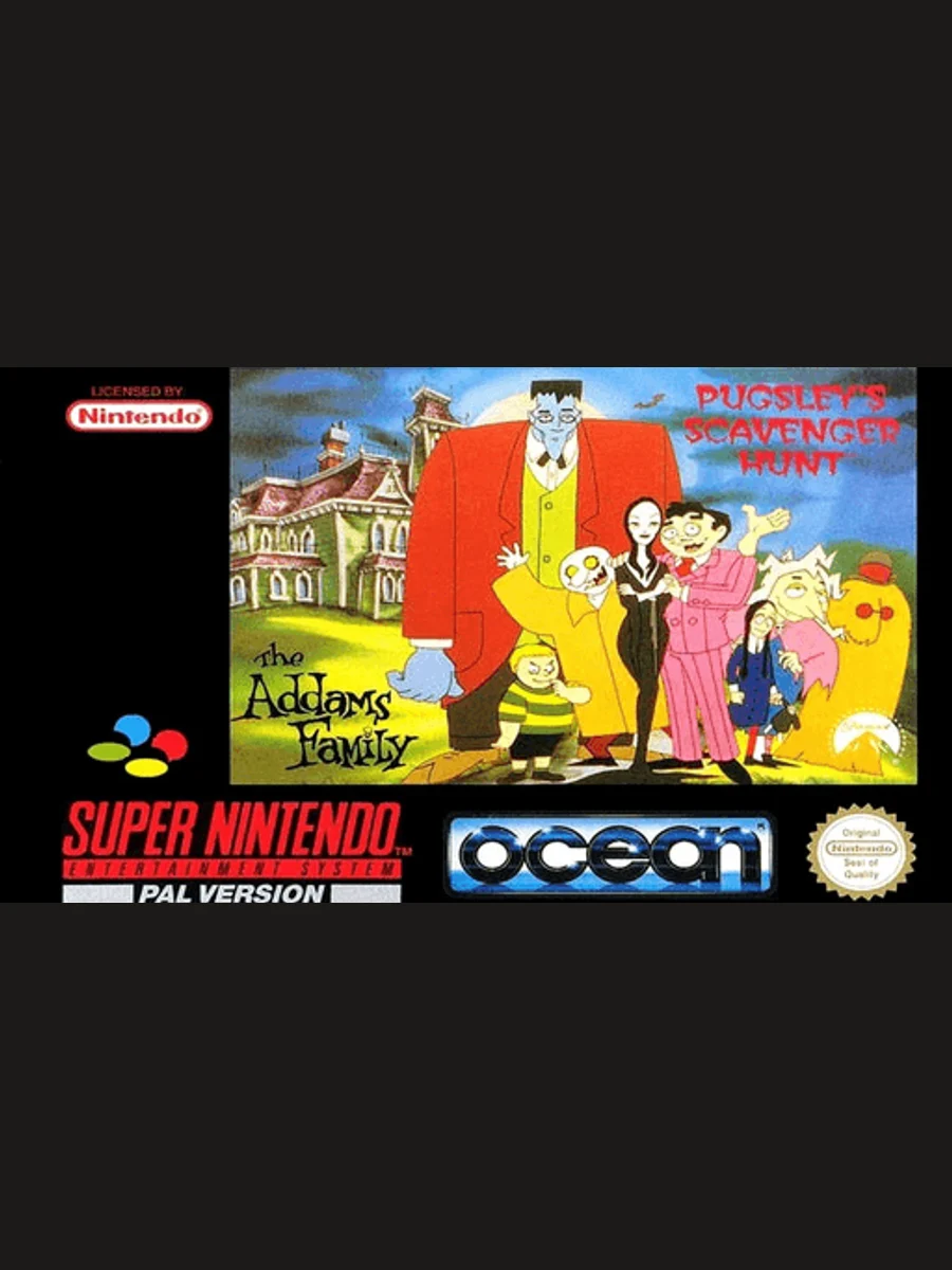 Jaquette face The Addams Family: Pugsley's Scavenger Hunt