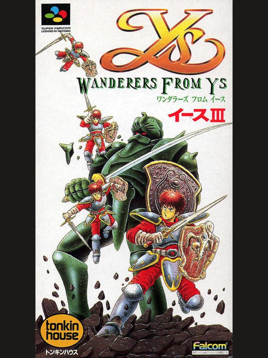 Jaquette face Ys III: Wanderers from Ys