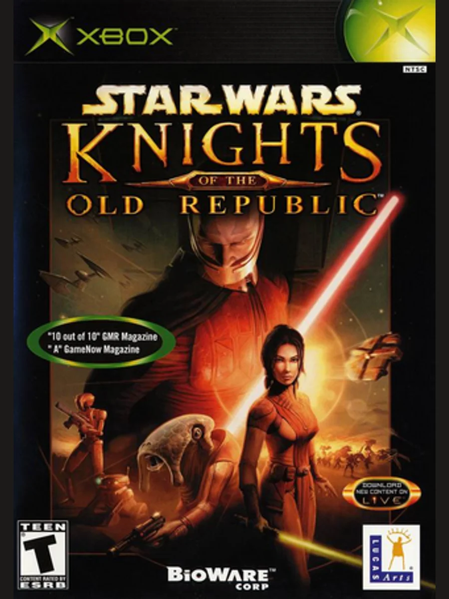 Jaquette face Star Wars: Knights of the Old Republic